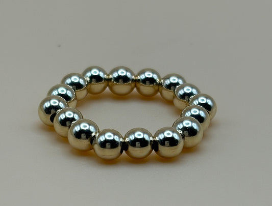 4mm Gold Filled Beaded Ring