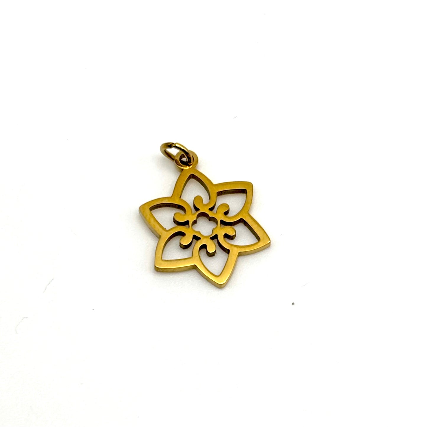 Gold Flower Charm