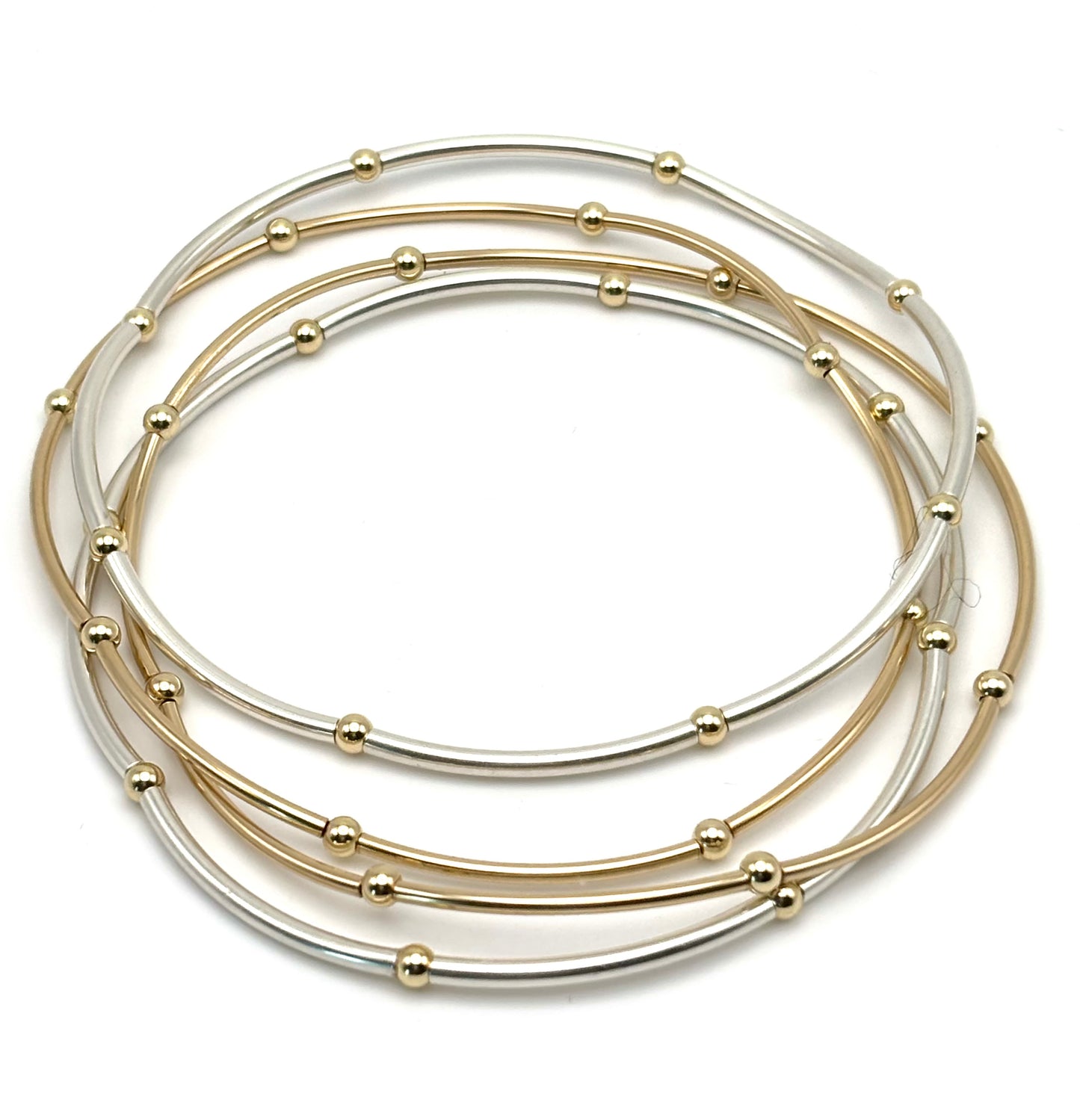 Gold Filled and/or Sterling Silver Stretchy Anklets (Sold Separately)
