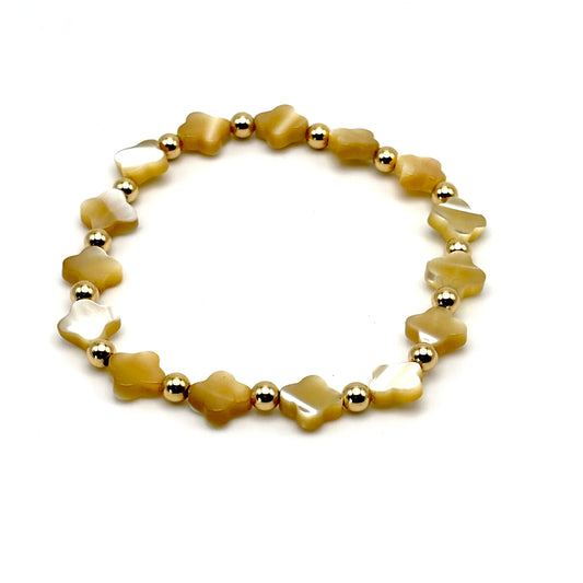 Shelley Clover Beaded Bracelet