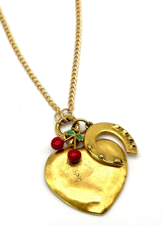 Gold Filled Curb Chain w/ Carabiner (Charms not included)
