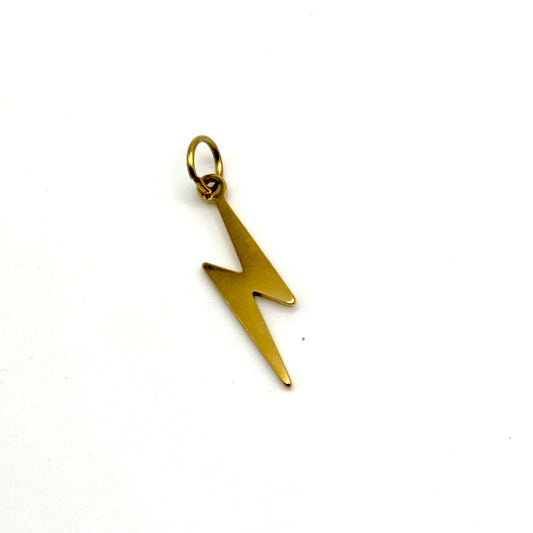 Gold Lightning Bolt Charm