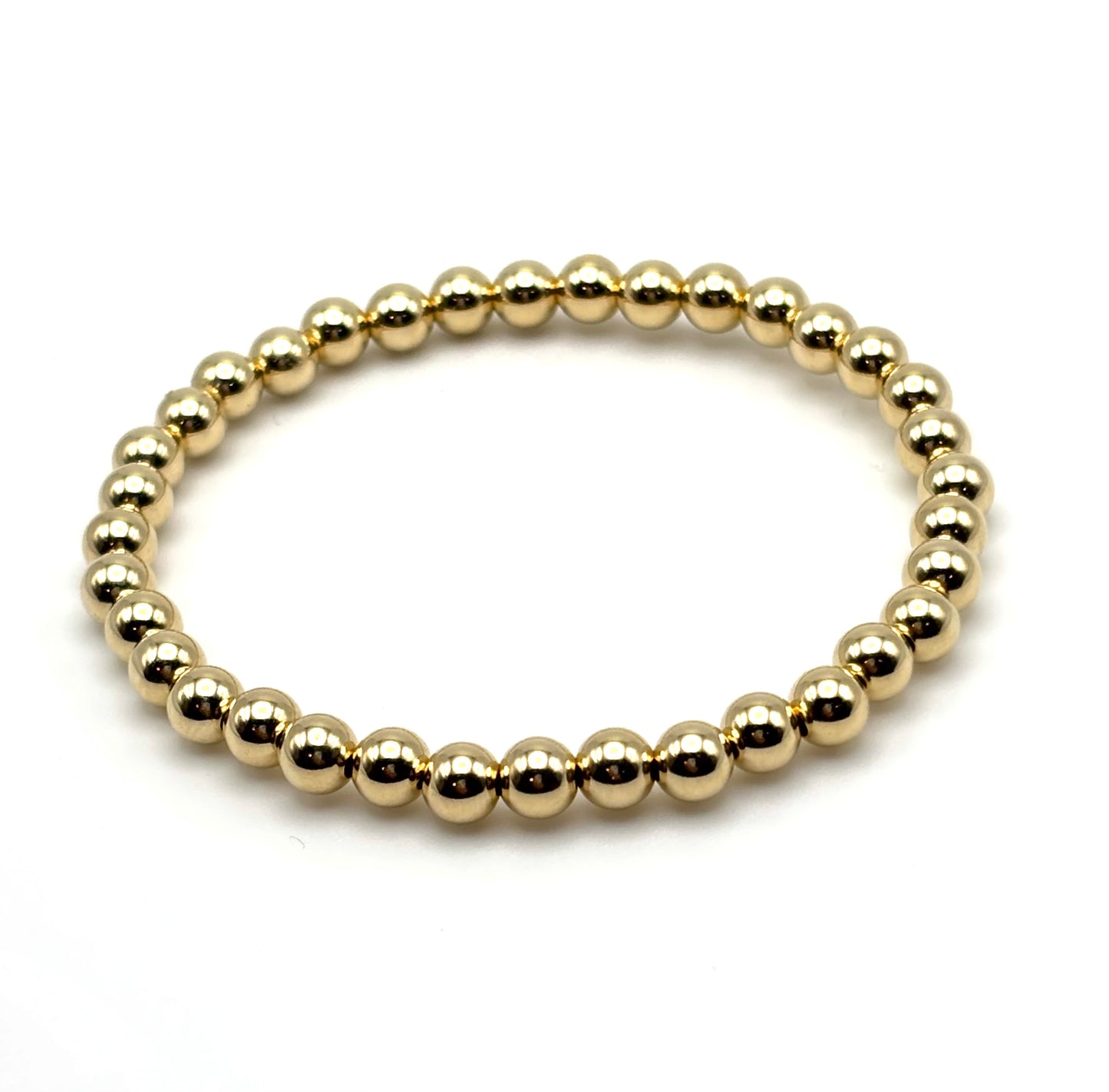 5mm Gold Beaded Bracelet