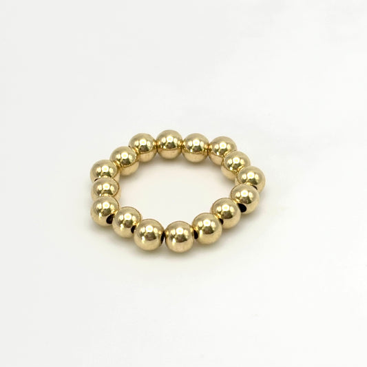 4mm Gold Filled Beaded Ring