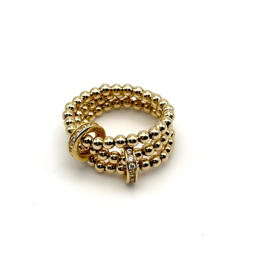 Gold Filled Linked Ring