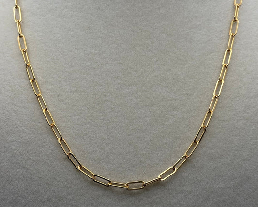 Gold Filled Paperclip Chain