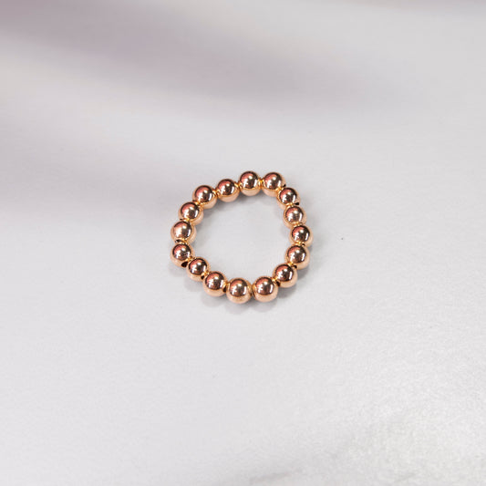 4mm Gold Filled Beaded Ring